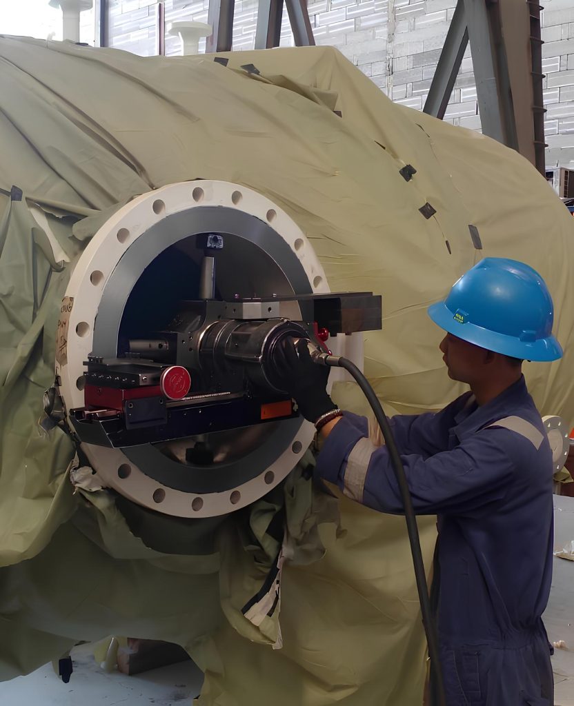 jasa flange facing, Sewa Mesin Flange Facing